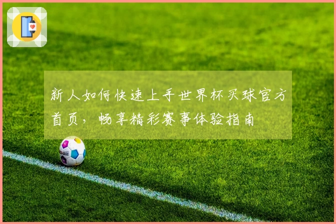 新人如何快速上手世界杯买球官方首页，畅享精彩赛事体验指南